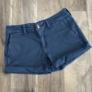 AE Navy Stretch Midi Shorts!
